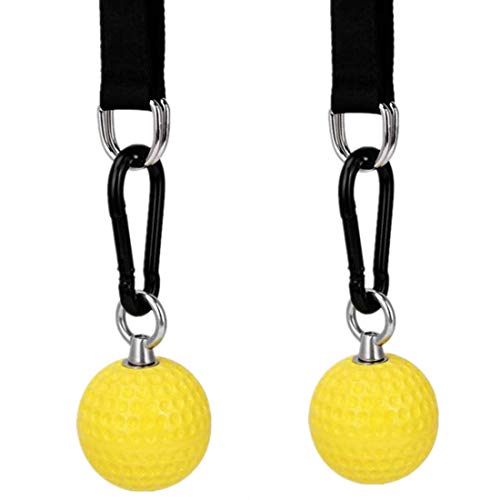 Escalada Pull Up Power Ball, Amarillo Pull Up Arm Training Training Ball Colgante, Acero inoxidable 304 Escalada Bola de cañón de entrenamiento sólido,Gimnasio Ejercicio Home Fitness Chin Up Equipment