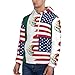 SEOCKA MeXico Flag American MeXican Flag Men's Hoodies Casual Long Sleeve Hoodie Novelty Sweatshirt Pullover Shirts Hooded Sports Outwear With Drawstring Pockets Large
