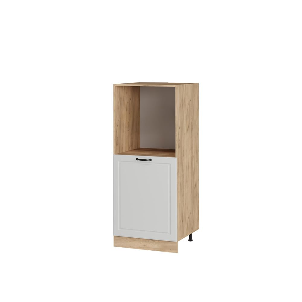 Vicco Herdumbauschrank R-Line, Weiß Landhaus, 60 cm, zur freien Kombination innerhalb modularer Küchensysteme | zur freien Kombination innerhalb modularer Küchensysteme