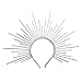 Produktbild GRACEART Sunburst Halo Crown Stirnband Damen Haarreif Party Kostüm Accessoires (C-Silber-)