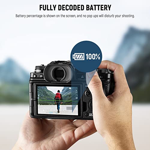 NEEWER NP-W235 - Batería de Repuesto Recargable para cámara de 2400 mAh con Cable, 2,3 h USB Tipo C de Carga rápida Compatible con FUJIFILM X-T5 X-T4 X-S20 X-H2S X-H2 GFX50S II GFX100S VG-XT4 - imagen 6