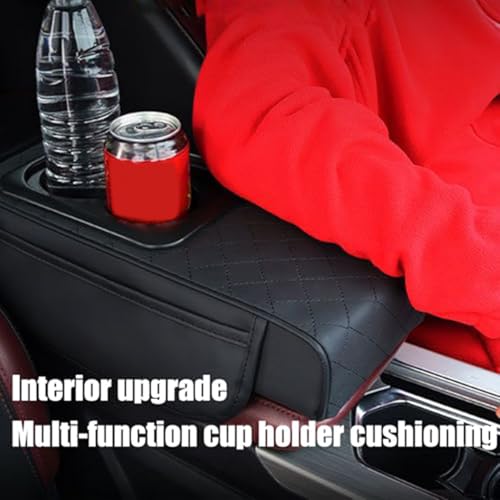 Housse de console de voiture avec porte-gobelet et support téléphone