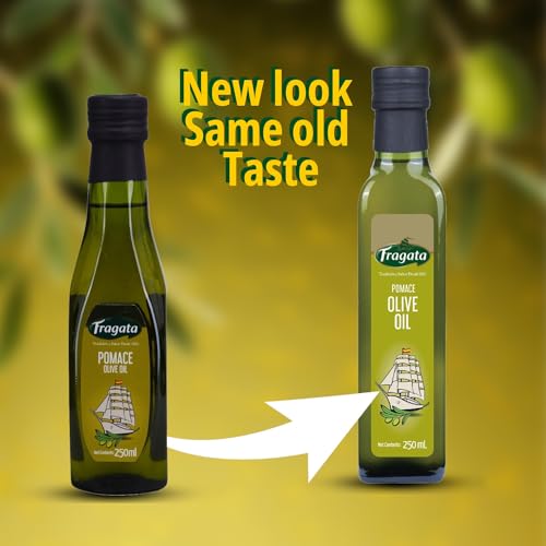 Image of Fragata Pomace Olive Oil 250 ML All purpose cooking oil for everyday Indian cooking | Ideal for deep frying, roasting, baking