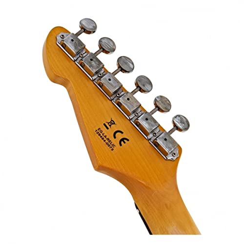 Gear4music LA Legacy Road Worn Guitare électrique – Lagoon Blue - Les Beatles, Paul McCartney, John Lennon, RIngo Starr, George Harrison Gear4music LA Legacy Road Worn Guitare électrique - Lagoon Blue – Image 8