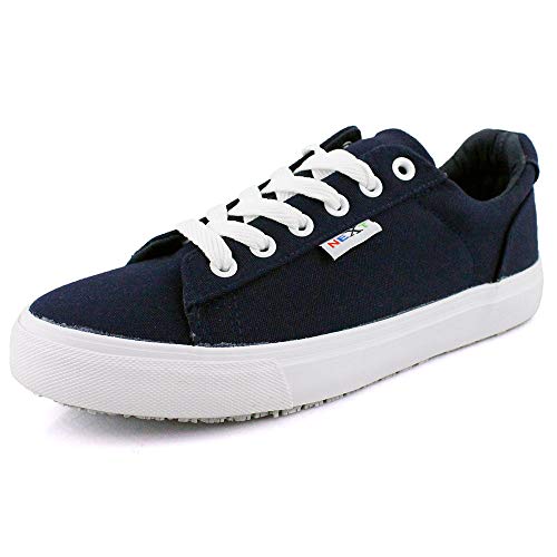 Laforst Women's Sunbrella SR Lace-Up Sneakers, Navy, 7.5