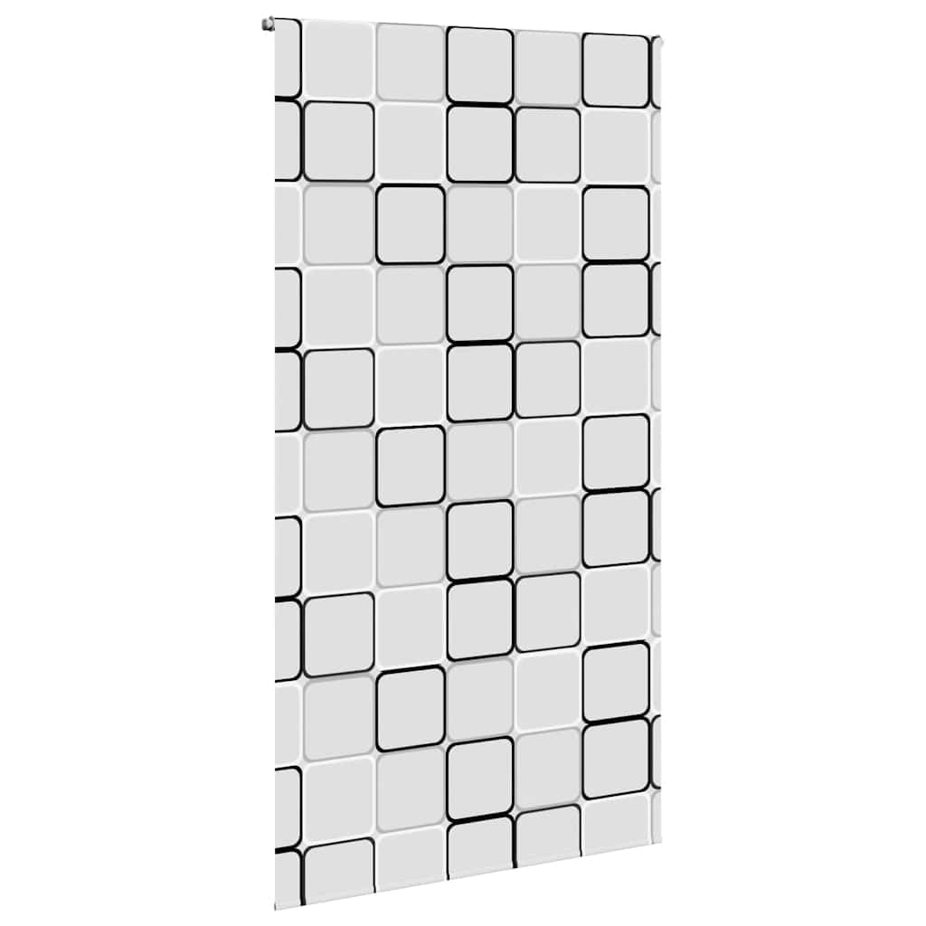 Tenda a rullo per doccia, 130 x 240 cm, in tessuto PEVA impermeabile, larghezza 126 cm, con guida in alluminio, montaggio versatile senza forature, regolabile, salvaspazio, ideale come protezione da