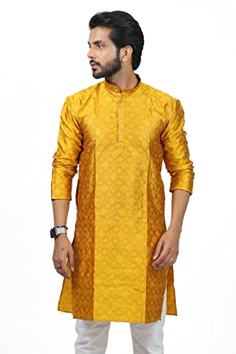 Image of HARPITA Men's Silk Blend Kurta Pyjama Set
