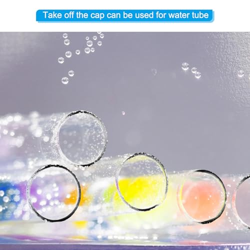Image of PATIKIL 5.9 inch L x 1.7 inch Dia Clear Storage Tubes, 3Pcs PC Plastic Transparent Hollow Round Rigid Tube with Cap for Beads Bath Salt Container Wedding Party Favors (Pack of 2)