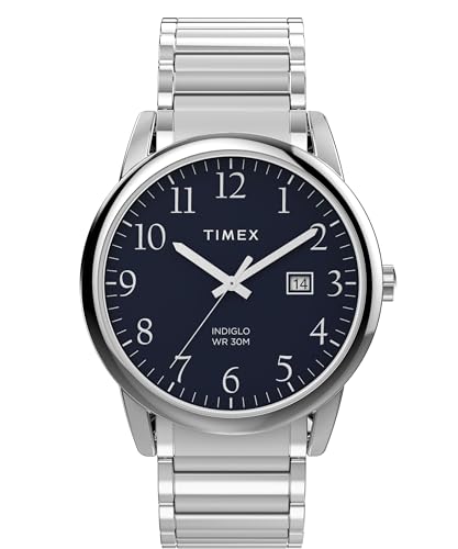 Montre Timex Easy Reader 40 mm : une lisibilité parfaite grâce au grand cadran bleu