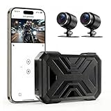 Driauto 1920×1080p Motorcycle Dash Cam, Front and Rear Dash...
