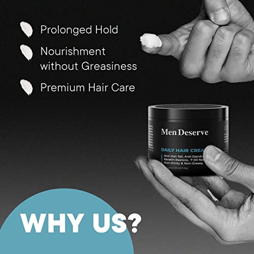 Men Deserve Combo of Daily Hair Cream with Hair Styling Cream Strong Hold