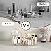 Makeup Organizer Countertop for Vanity, Rotating Perfume Tray with 5-compartment Cosmetic and Skincare Organizers, Multi-Purpose Desk Storage Makeup Brush Holder for Bathroom Bedroom Counter