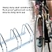 Cikonielf Soporte para 6 Bicicletas de Suelo o Pared, Aparcabicicletas de Hierro...