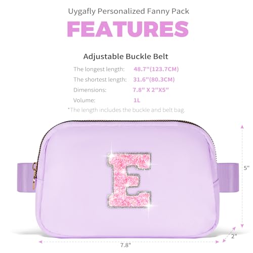 Image of Uygafly Gift for Teen Girls Kids Daughter Her - Birthday Gifts for 3 4 5 6 7 8 9 10 11 12 13 Year Old Girls,Fanny Pack Crossbody Bag Purse Belt Bag Cute Trendy Stuff | Lavender,E