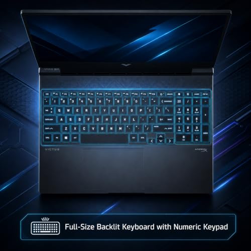 Image of HP Victus Gaming Laptop 15.6 inch FHD IPS 144Hz AMD Ryzen 7 7445HS (>i7-1255U), 64GB DDR5 RAM, 2TB NVMe SSD, GeForce RTX 4050 6GB, Backlit, Type-C, WI-FI 6E, B&O Fast Charge, Windows 11