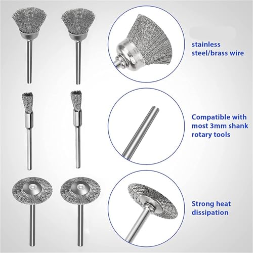 Brosse métallique pour perceuse en acier laiton multicolore 8 15 25mm robuste