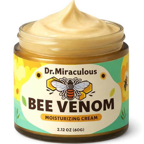 Dr. Miraculous Bee Venom Cream with Propolis & Peptides, Hydrating & Firming Skin Moisturizer, for...