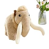 Jlobnyiun Peluche de elefante realista – Muñeca de algodón suave, adorable y , juguete calmante de la figura, regalo de cumpleaños para niños, niñas, San Valentín