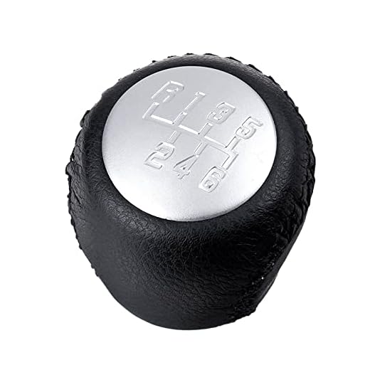 HAN-store 6 Speed Manual Gear Shift Knob Spak Shifter Gear Stick Handboll Pu Läder passform for Fiat Grande Punto Evo Abarth