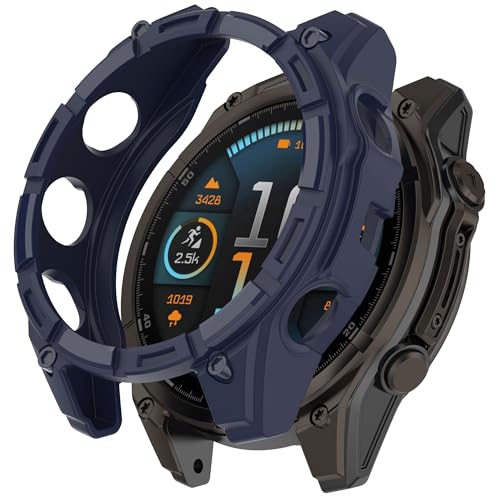 Case Cover Compatible with Garmin Fenix 8 51mm Sapphire Solar Case (No Screen Protector) Protector Protective Case 51mm for Fenix 8 Watch (Do Not Fit for 43mm/47mm)