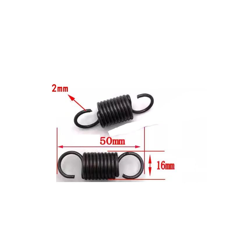 Lot De 2 Ressorts De Traction Inox 304 - Fil 2.5mm, Diam. 20mm, Longueur 70mm - Force Max ~13kg - Double Crochet