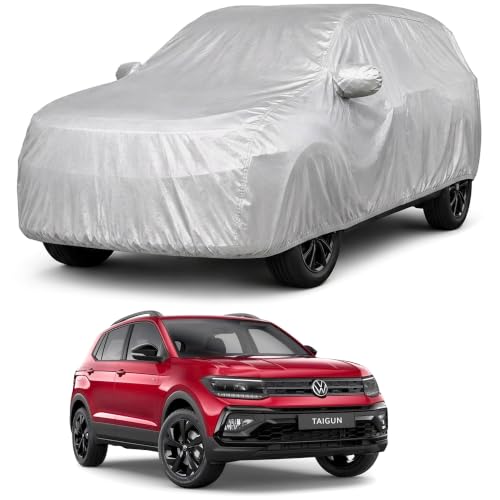 Image of Autofact Car Body Cover Compatible with Tiguan | Custom Fit Car Cover | 100% Water-Resistant| Triple-Stitched Lightweight Fabric | Dustproof | Indoor & Outdoor Use | Elastic Bottom