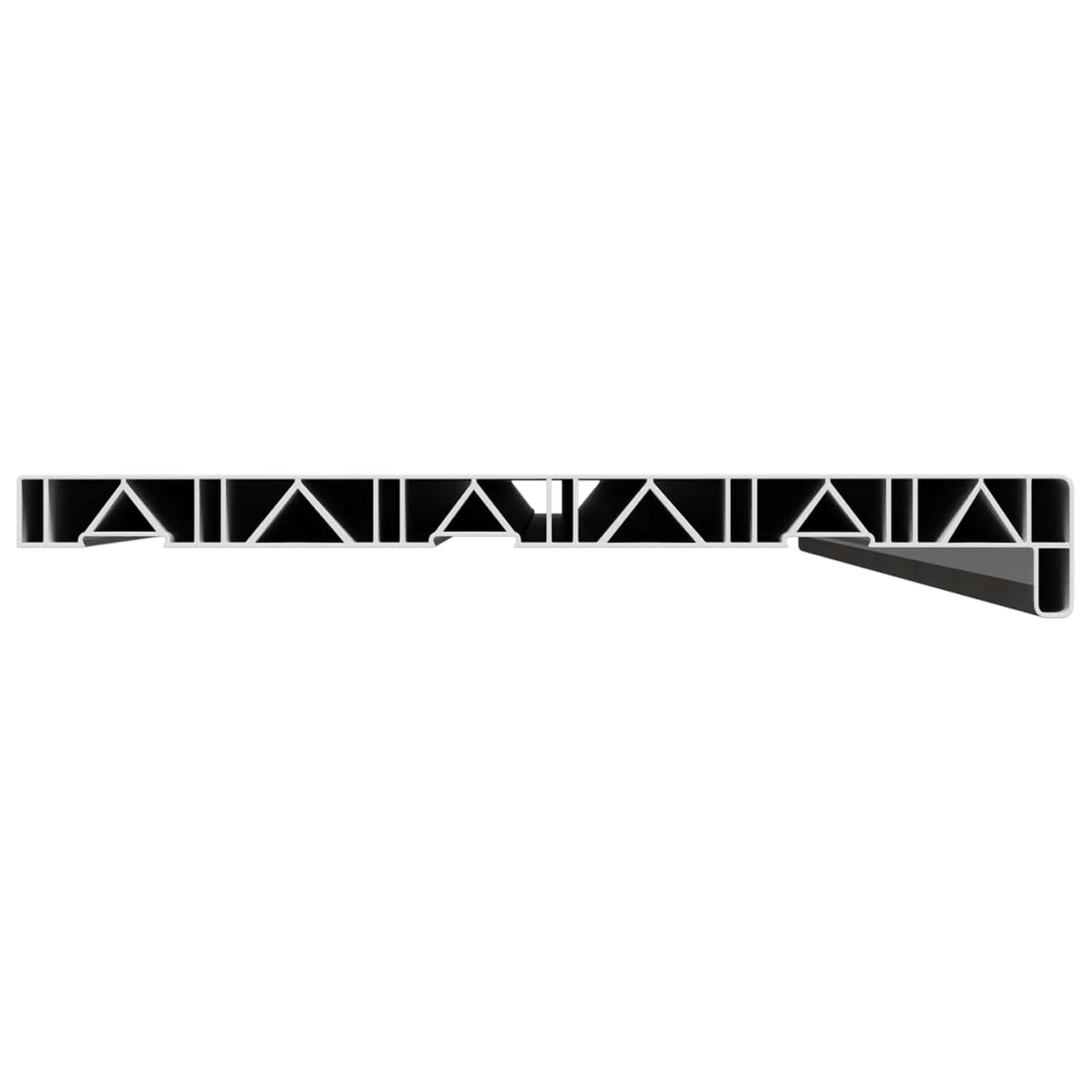davanzale in PVC, 120 x 30 x 4,5 cm, con struttura in marmo, per interni ed esterni, moderno, in PVC robusto, facile da pulire e resistente all'umidità, facile da montare