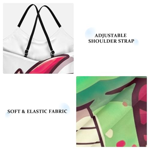 Cute Dragon One Piece Swimsuit, Spaghetti Straps, Cross Back Design, Ages 3T3