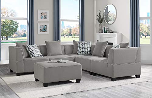 Lexicon Zayne Modular Unit, Ottoman, Gray #TOP1
