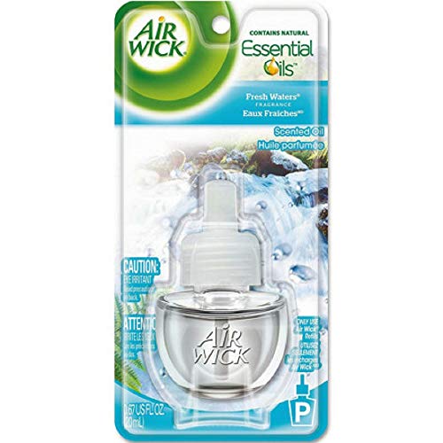 Air Wick Scented Oil Air Freshener, Fresh Waters Scent, 1 Refill, 0.67 Ounce (Pack of 2)