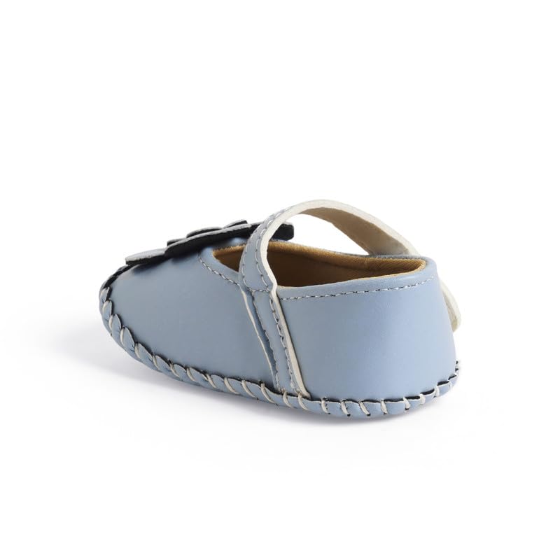 CHIU Present Plain Big Flower Belly Shoes For Baby Girl's 3 417c9GFfrtL