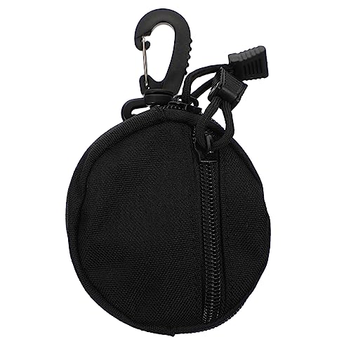 Portable Earphone Storage Bag Waterproof Sports Coin Purse Multi-Purpose Polyester Pouch Adjustable Strap for Outdoor Activities