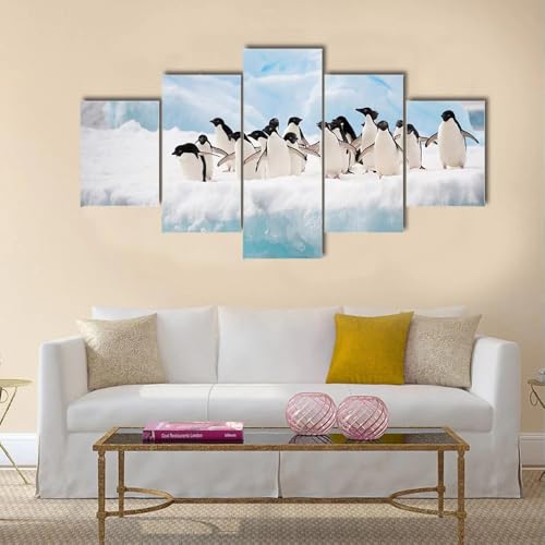 Tableau décoration murale salon ambiance banquise pour une atmosphère relaxante
