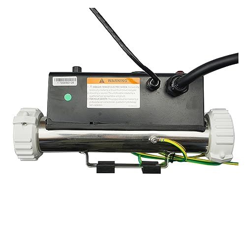AUBEST Calentador de Piscina, Calentador de bañera de hidromasaje Recto LX de 3KW con Interruptor de presión H30-R1, Calentador de Piscina de SPA LX H30-R1 Calentador de bañera de Masaje de 3KW
