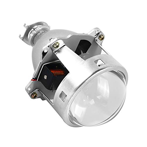 Leaftree Lente para proyector Bi-Xenon Lente para proyector Universal 3 Pulgadas DC12V HID Retenedor de Lente Automóvil