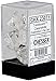 Chessex Transulcent Polyhedral Dice Set Clear with White