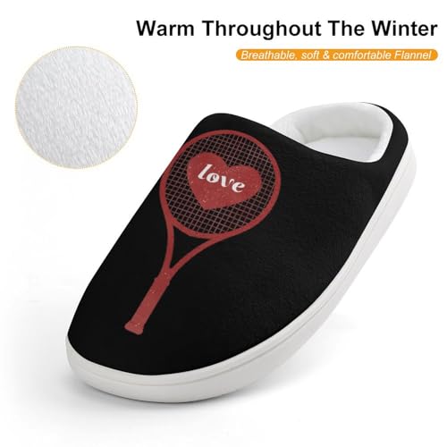 Love Tennis Cute Cotton Slippers Anti-slip House Shoes Funny Slipper Indoor Outdoor4