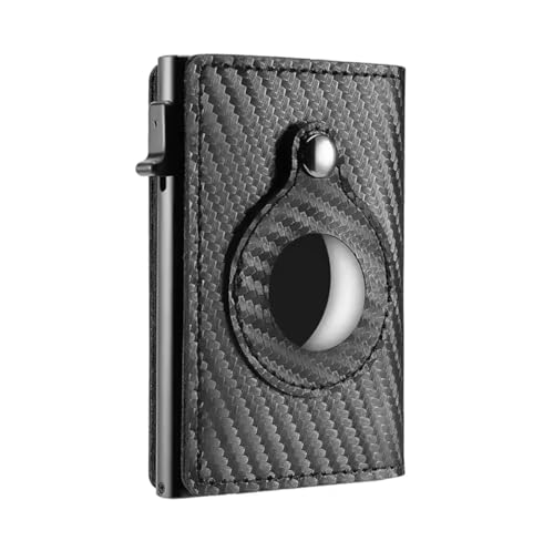 Luxe Airtag Wallet, Trackable, RFID Blocking, This AirTag Wallet Can Hold Credit Cards/Debit Cards/and Cash (AirTag Not Included (Carbon Fiber)
