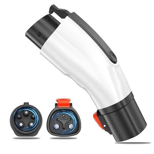 Westsaim Tesla to J1772 Charging Adapter, 60A 250V Tesla Charger to J1772 Adapter Fit for Ford, BMW, Chevrolet, Hyundai, Nissan, Honda, Toyota, Volkswagen EVs