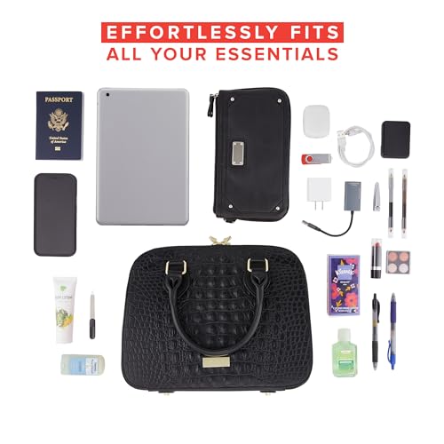 Multi-Compartment, Travel Tote Bag, Detachable Shoulder Strap, For Professional and Everyday Travel, Fits 15.6" iPad4