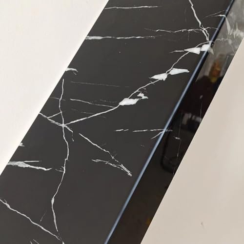 Housse de rebord de fenêtre finition marbre résistante à l'humidité pour rebord de fenêtre de cuisine, escalier/rebord de fenêtre, pour salon, 60 x 18 cm