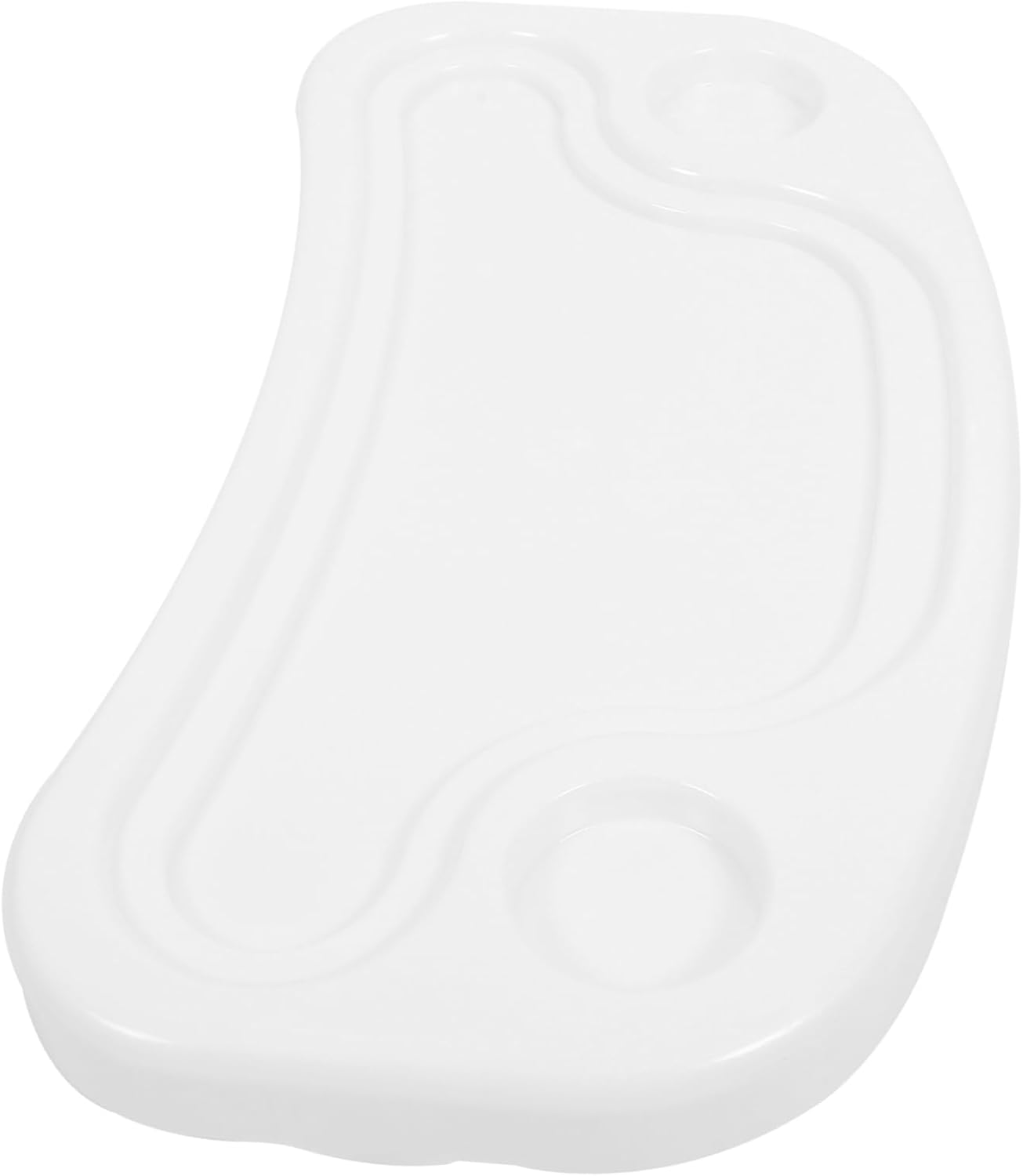 Toyvian Universal Baby High Chair Tray White Plastic Replacement for Wooden Chairs Easy to Use and Clean Large Dining Surface for Toddler Feeding Home Accessory