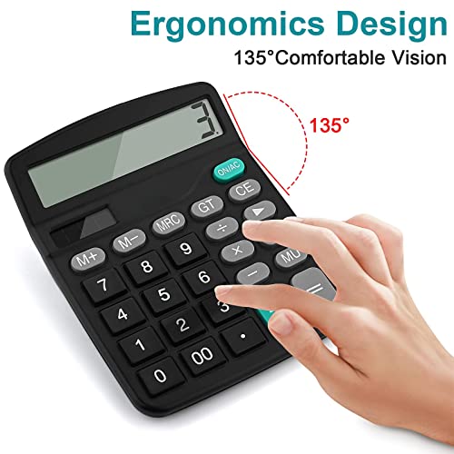 Desk Calculator Large Display Black #TOP4