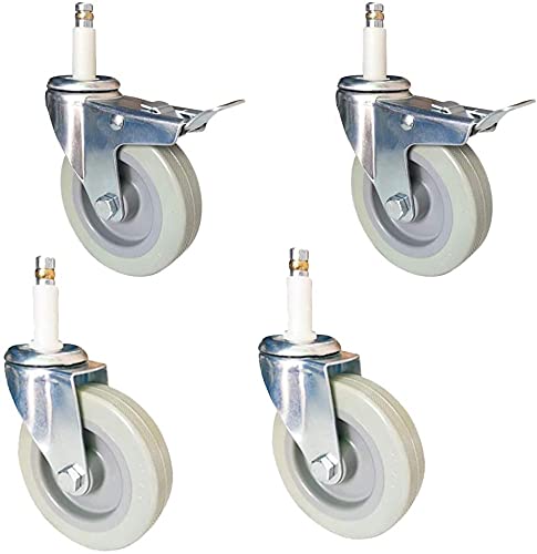 Roulettes pivotantes de 4 pouces pour réparer un chariot de salle instable ou lourd