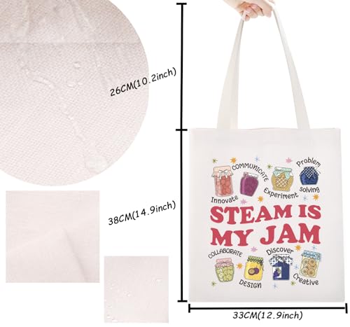 Bolso tipo tote TSOTMO para profesores de ciencias: 'Steam is My Jam' miniatura 3