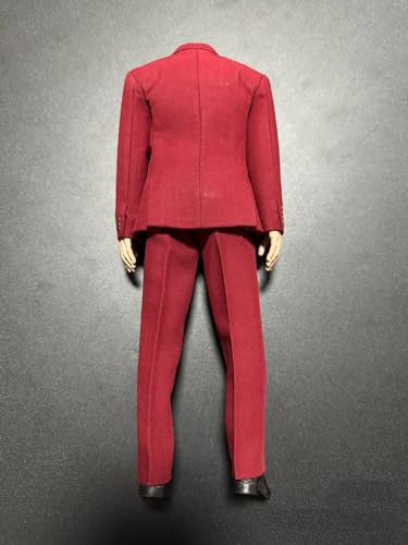 1/6 Ratio of Men's Clothing，1/6 Scale Male Figure Sport Suit，1/6 Scale Male Clothes ，Red Suit Set2