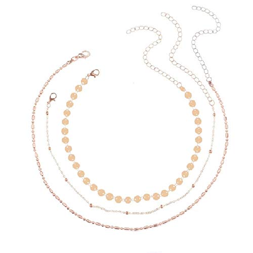 OOMPHelicious Jewellery Combo Of 3 Gold Tone Beads Multi Layered Multi-Strand Fashion Necklace For Women & Girls Stylish Latest (NSSK37_CC6)