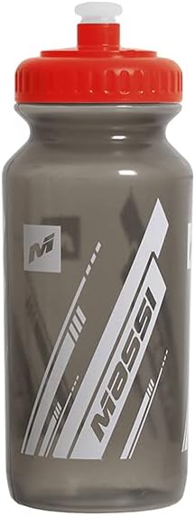 Basic Water Bottle, Sports, Cycling, Transparent Black/Red, 500 CC