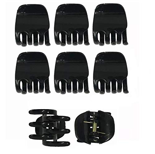 12 Piranhas Pequenas Prendedor Para Cabelo Pretas