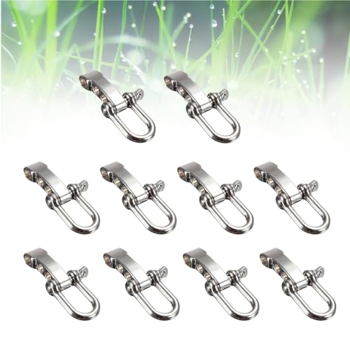 DOITOOL 10Pc Pára-Choques Manilhas Giratória Manilha Corrente Manilha Olho Snap Manilha Aparelhament